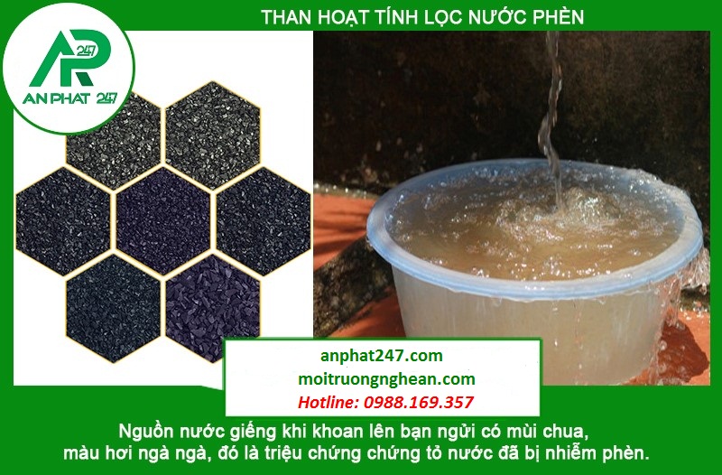 than hoạt tính lọc nước nhiễm phèn tại Quảng Bình